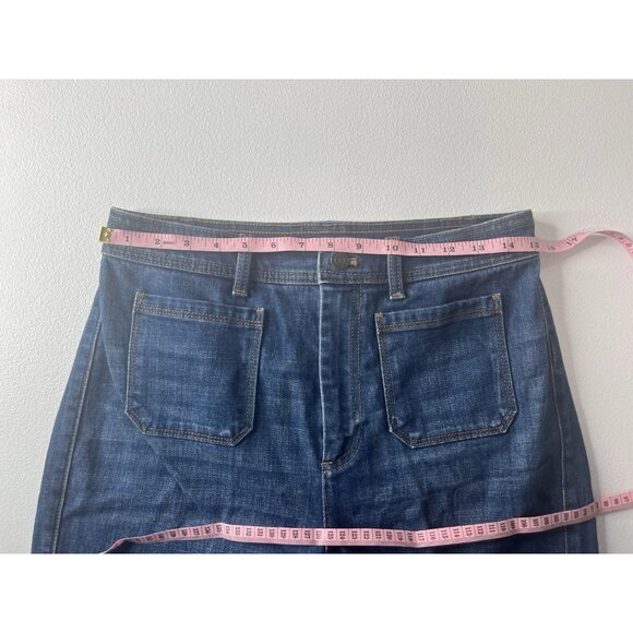 Talbots Flawless High Waist Wide Crop Jeans Denim Size 8P - Picture 5 of 8
